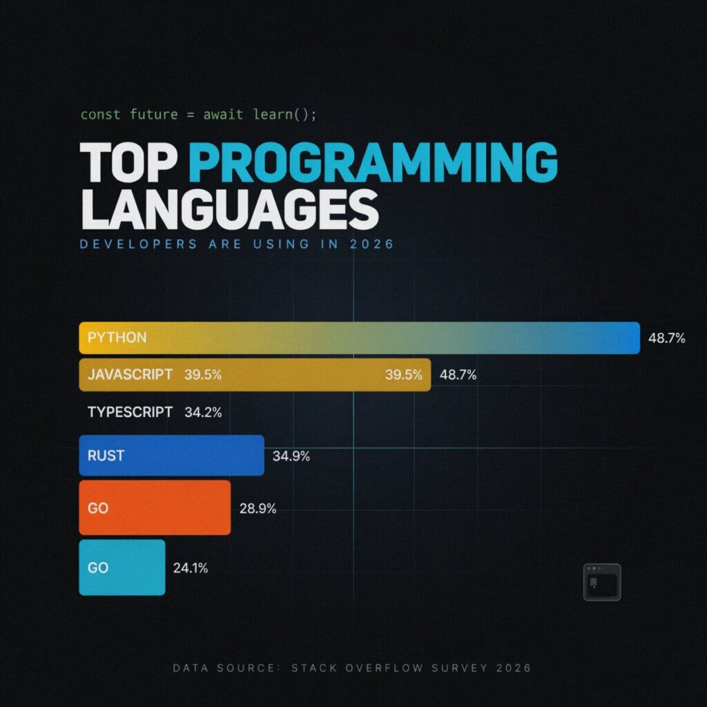 Top Programming Languages Developers Are Using in 2026